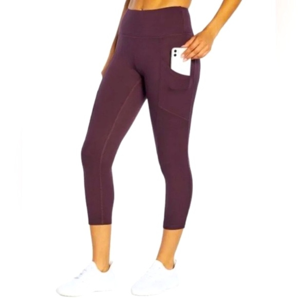 X by Gottex Purple Sharper Leggings Size M